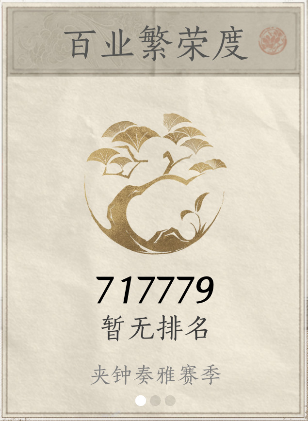 繁荣度卡片